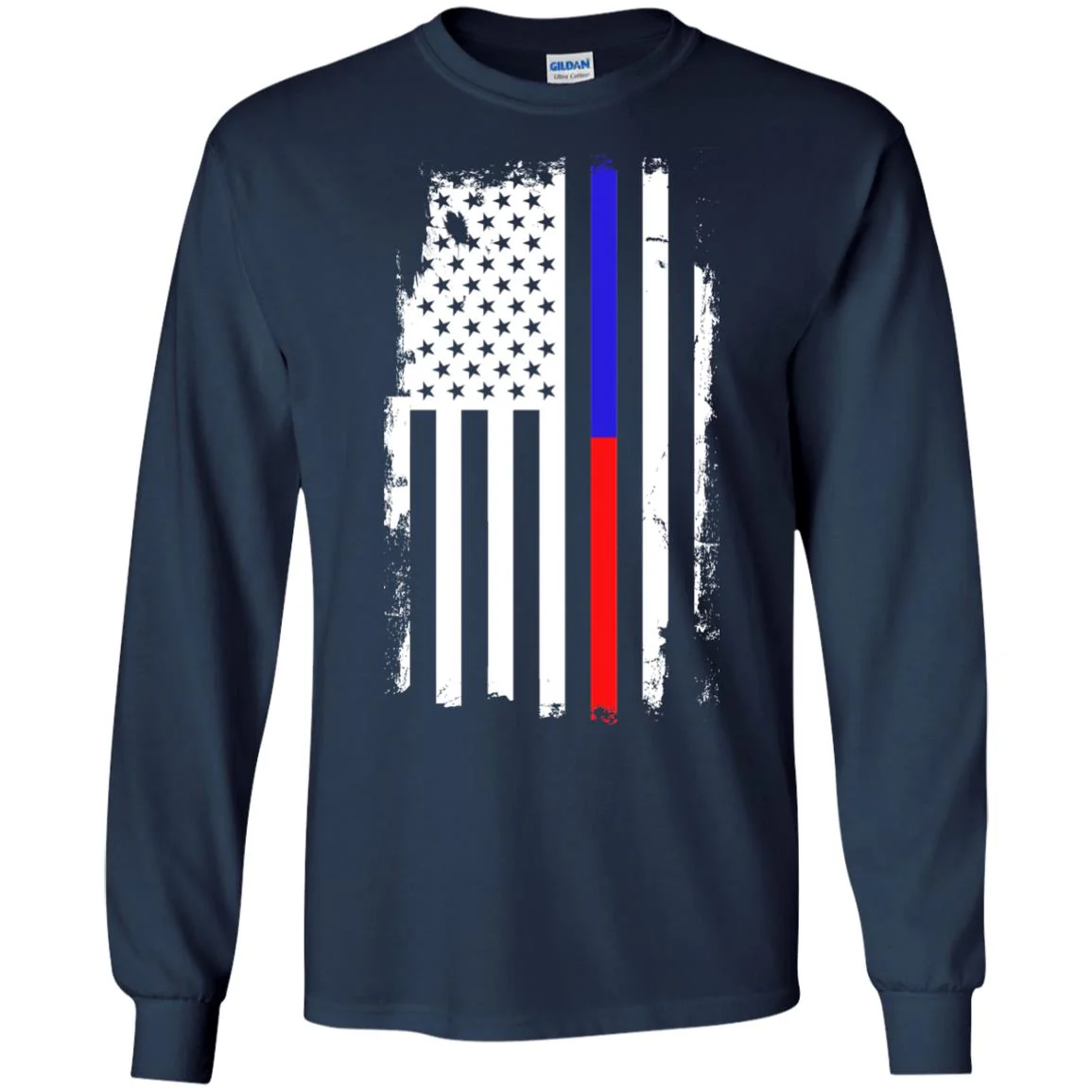 Thin Blue to Red Line Flag Shirts & Hoodies - Image 10