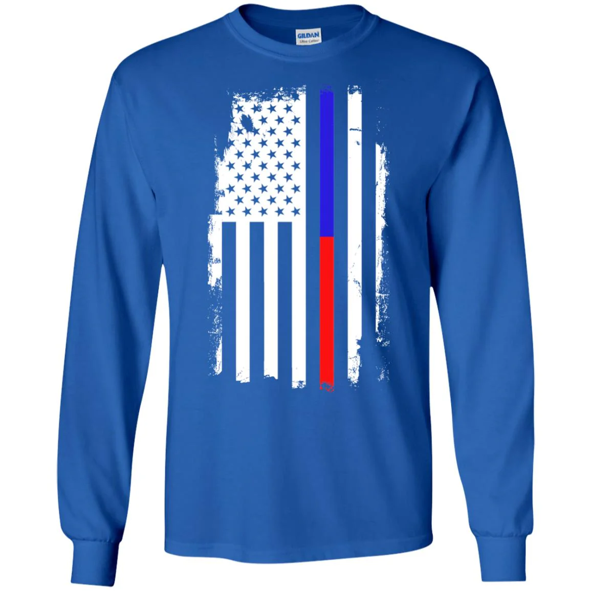 Thin Blue to Red Line Flag Shirts & Hoodies - Image 9
