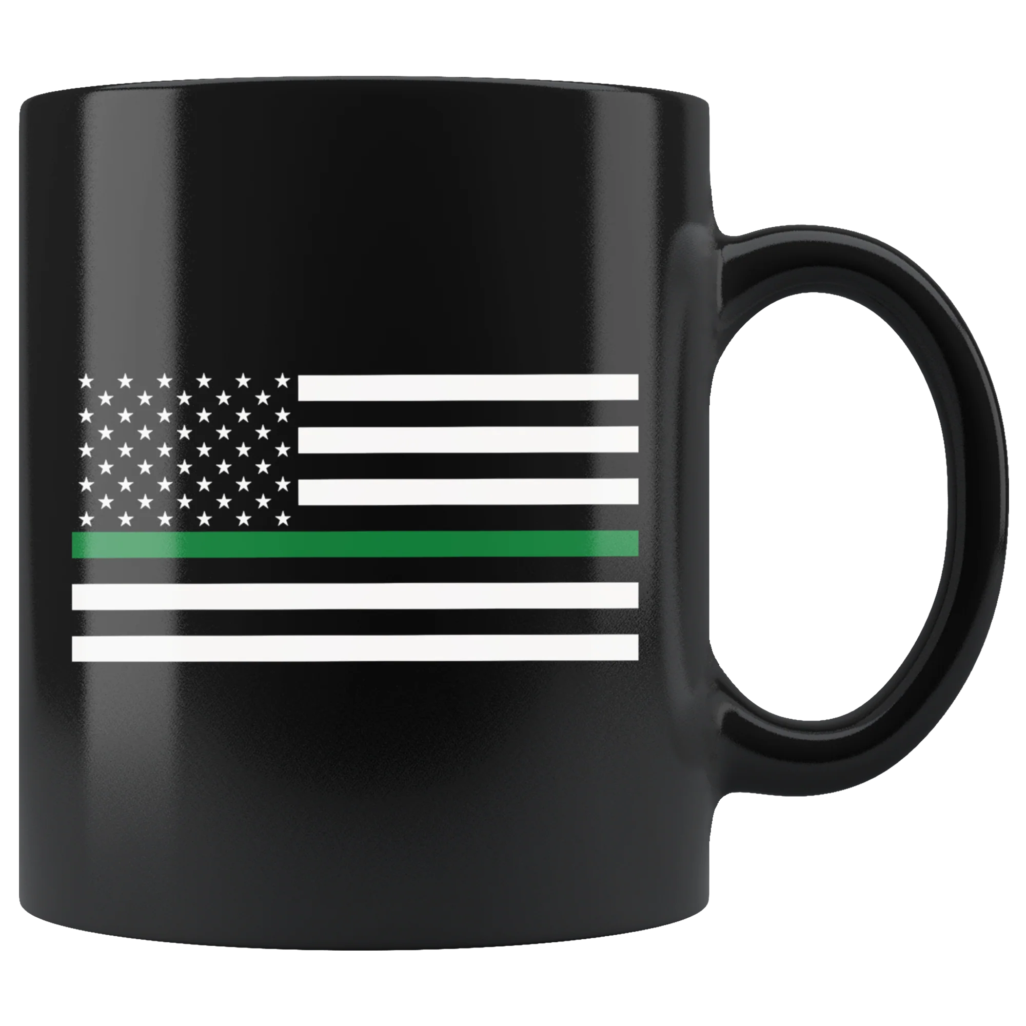 Thin Green Line American Flag Mug