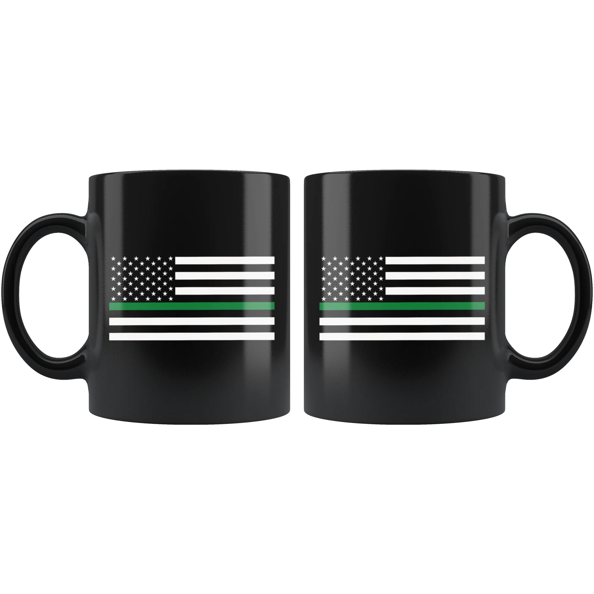 Thin Green Line American Flag Mug - Image 2