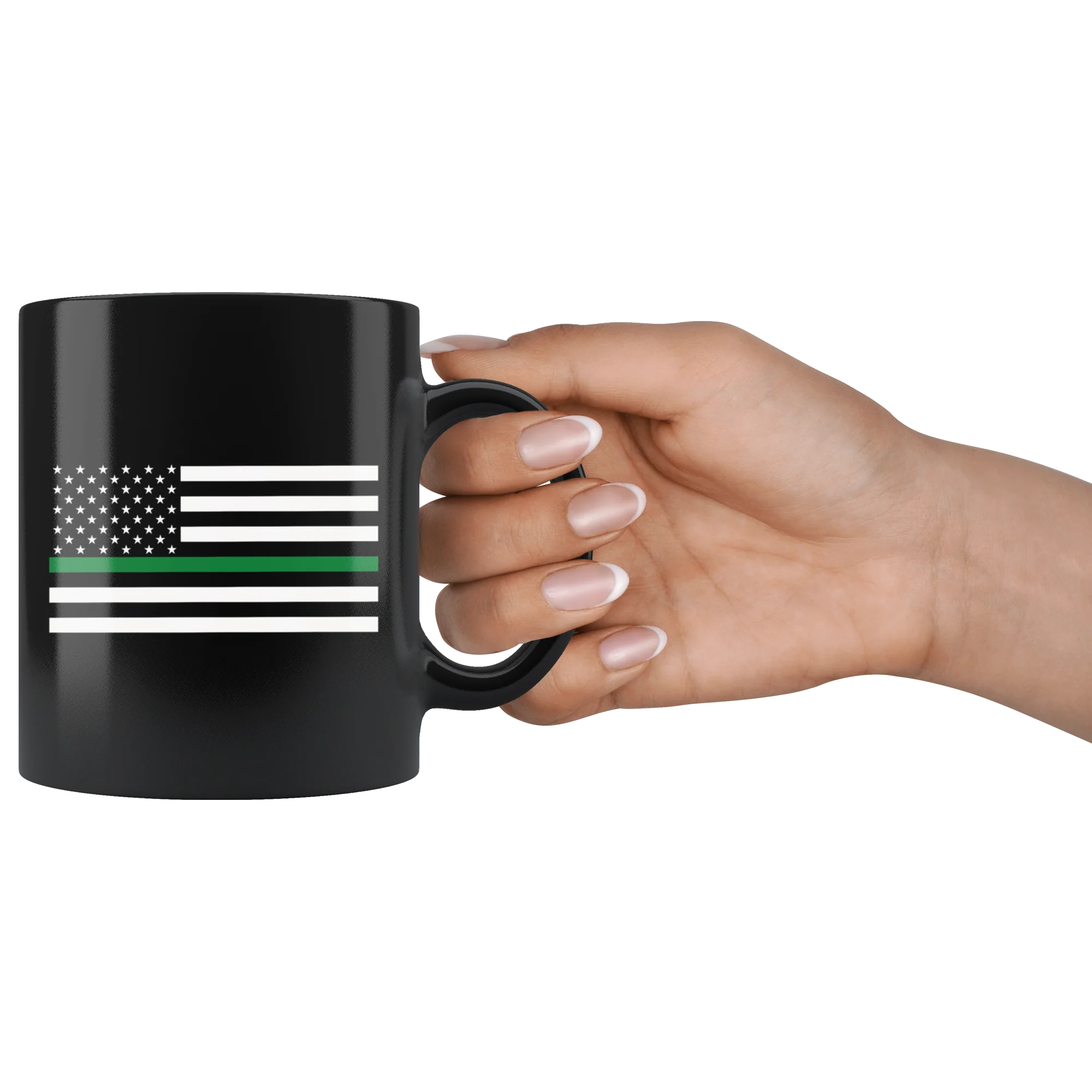Thin Green Line American Flag Mug - Image 3