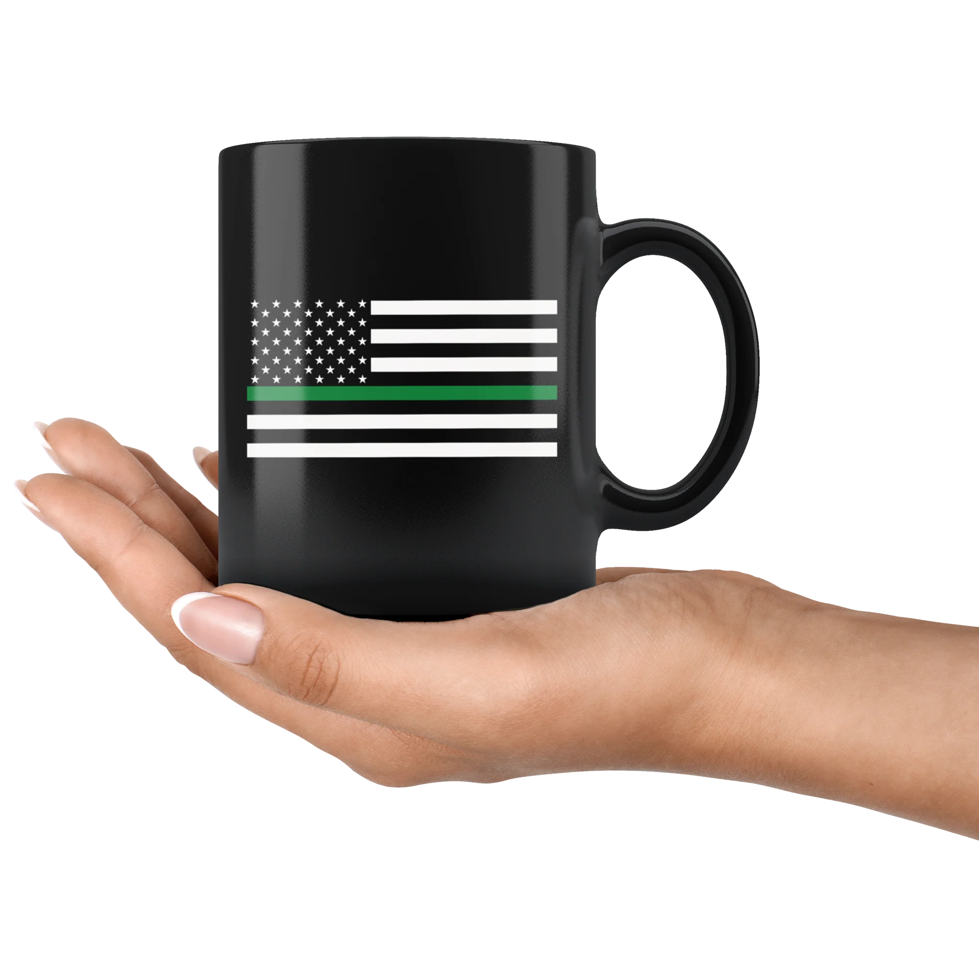 Thin Green Line American Flag Mug - Image 4