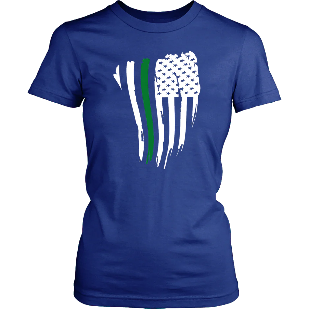 THIN GREEN LINE AMERICAN FLAG SHIRT - Image 10