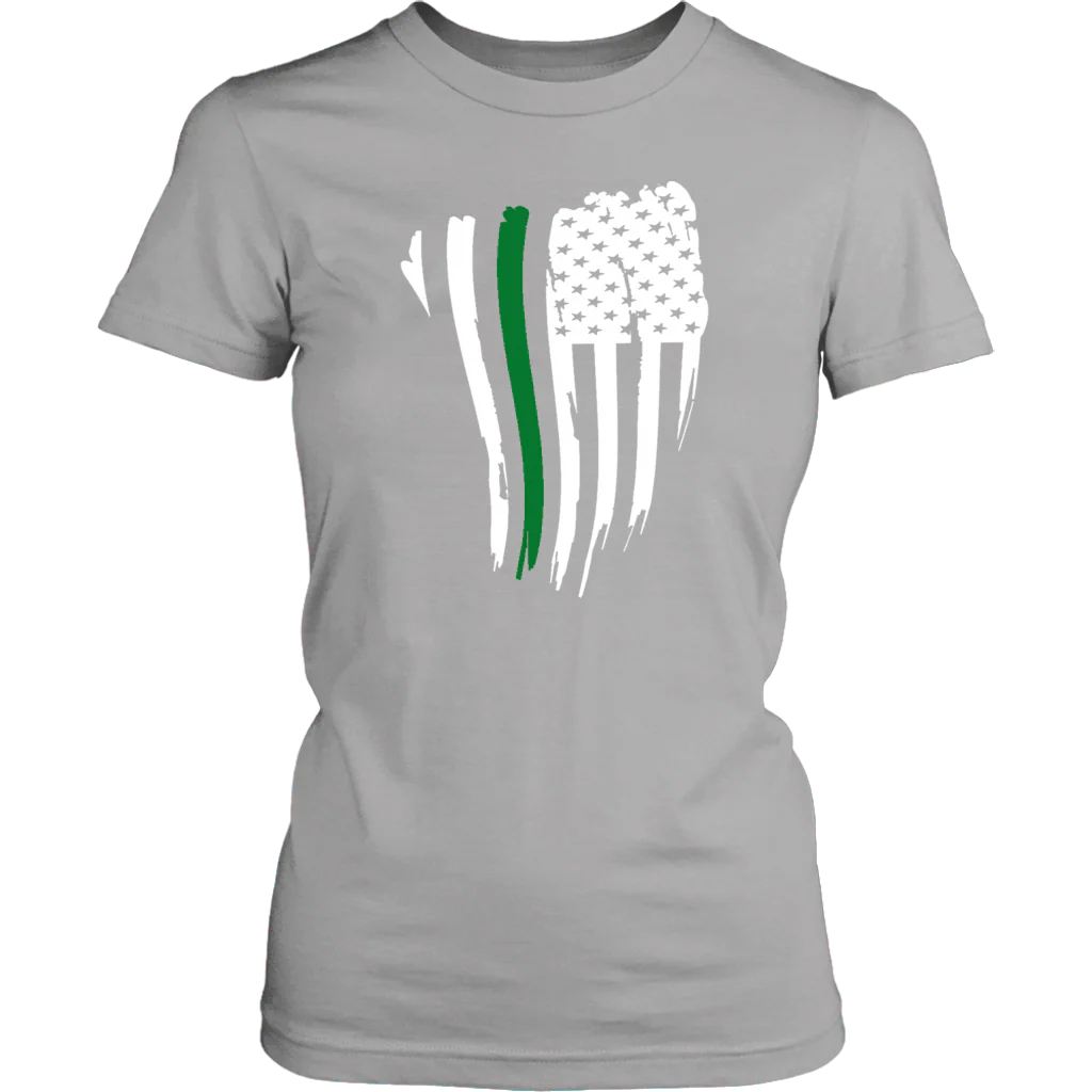 THIN GREEN LINE AMERICAN FLAG SHIRT - Image 11