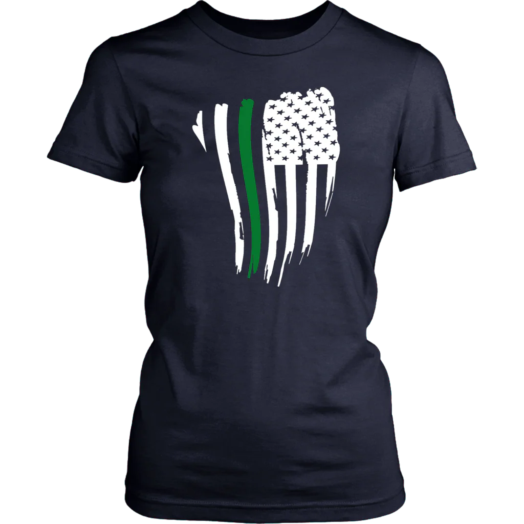 THIN GREEN LINE AMERICAN FLAG SHIRT - Image 12