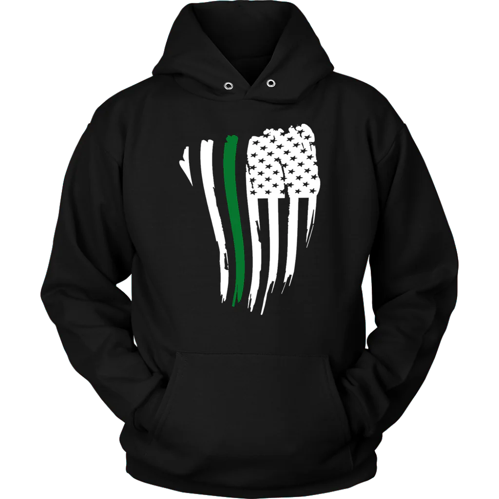 THIN GREEN LINE AMERICAN FLAG SHIRT - Image 5
