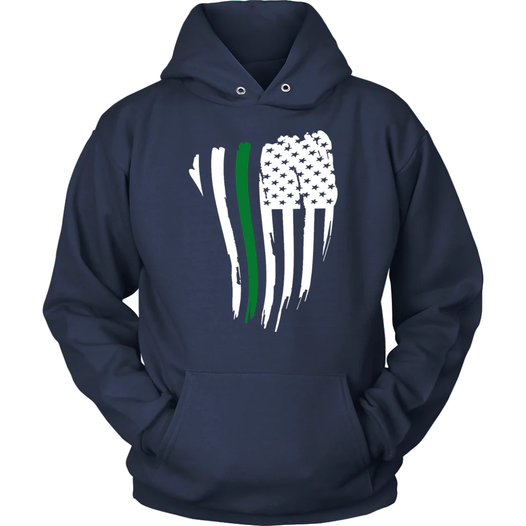 THIN GREEN LINE AMERICAN FLAG SHIRT - Image 6