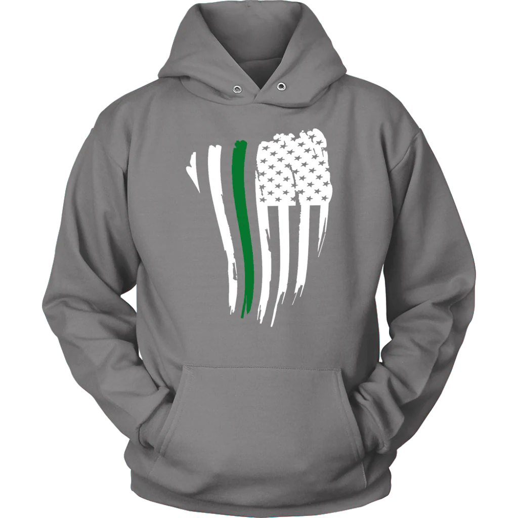 THIN GREEN LINE AMERICAN FLAG SHIRT - Image 7