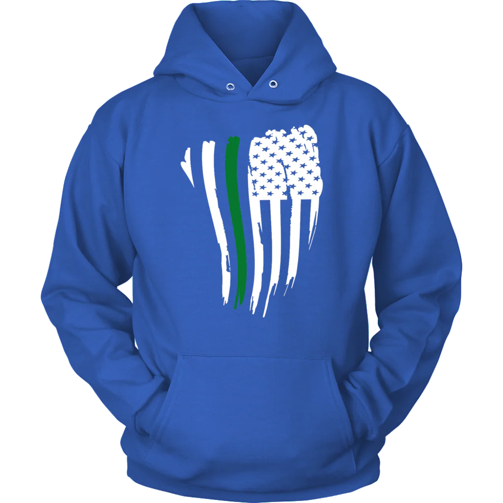 THIN GREEN LINE AMERICAN FLAG SHIRT - Image 8