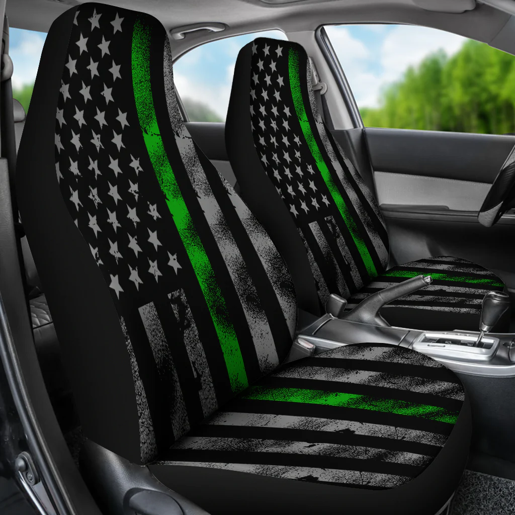 Thin Green Line Car Seats (Set of 2) Military solider - Image 3
