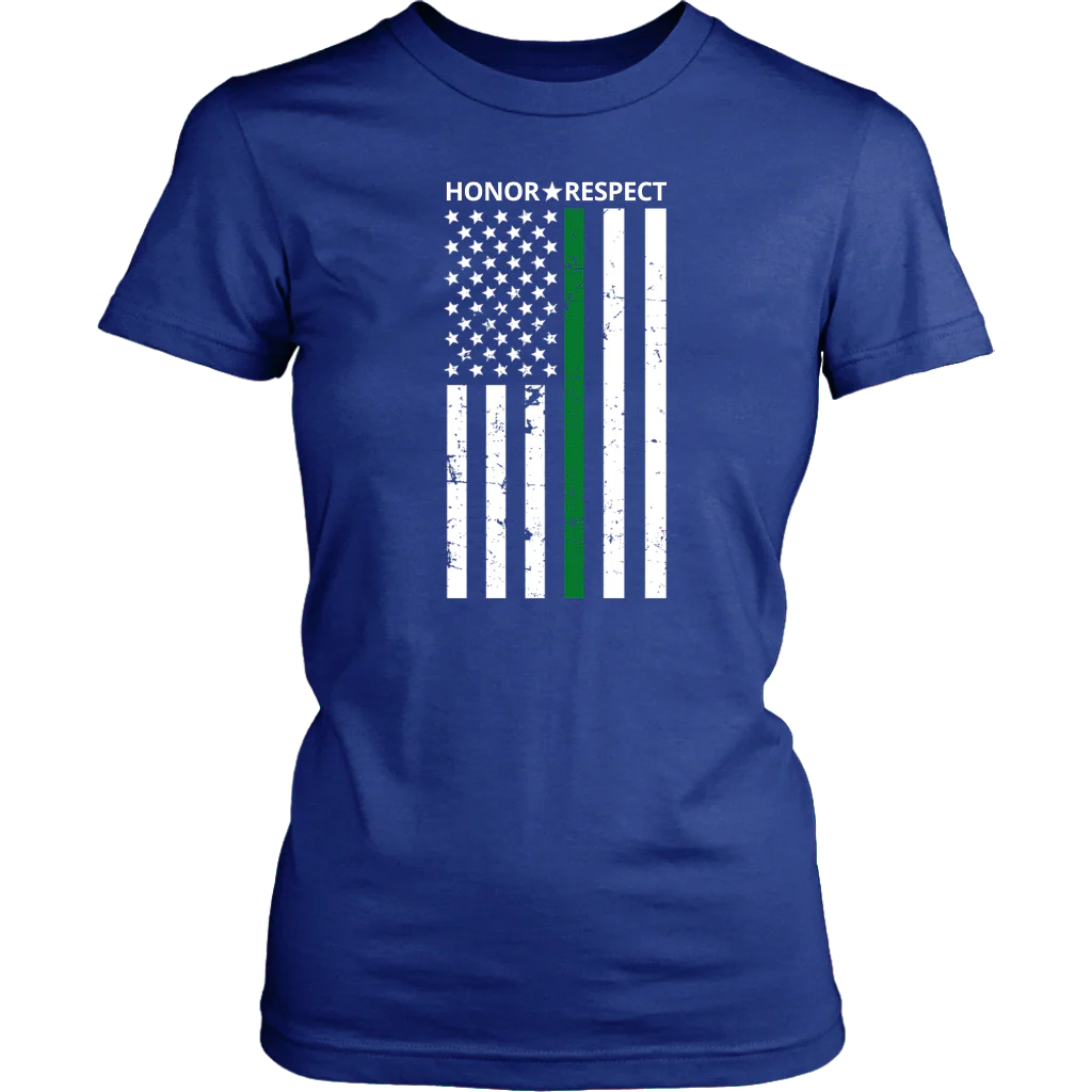 THIN GREEN LINE FLAG HONOR RESPECT SHIRTS AND HOODIES - Image 10