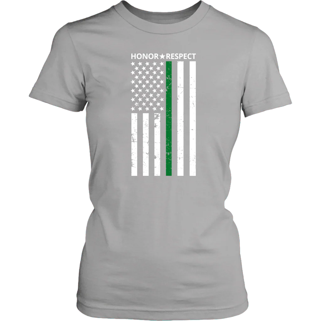 THIN GREEN LINE FLAG HONOR RESPECT SHIRTS AND HOODIES - Image 11