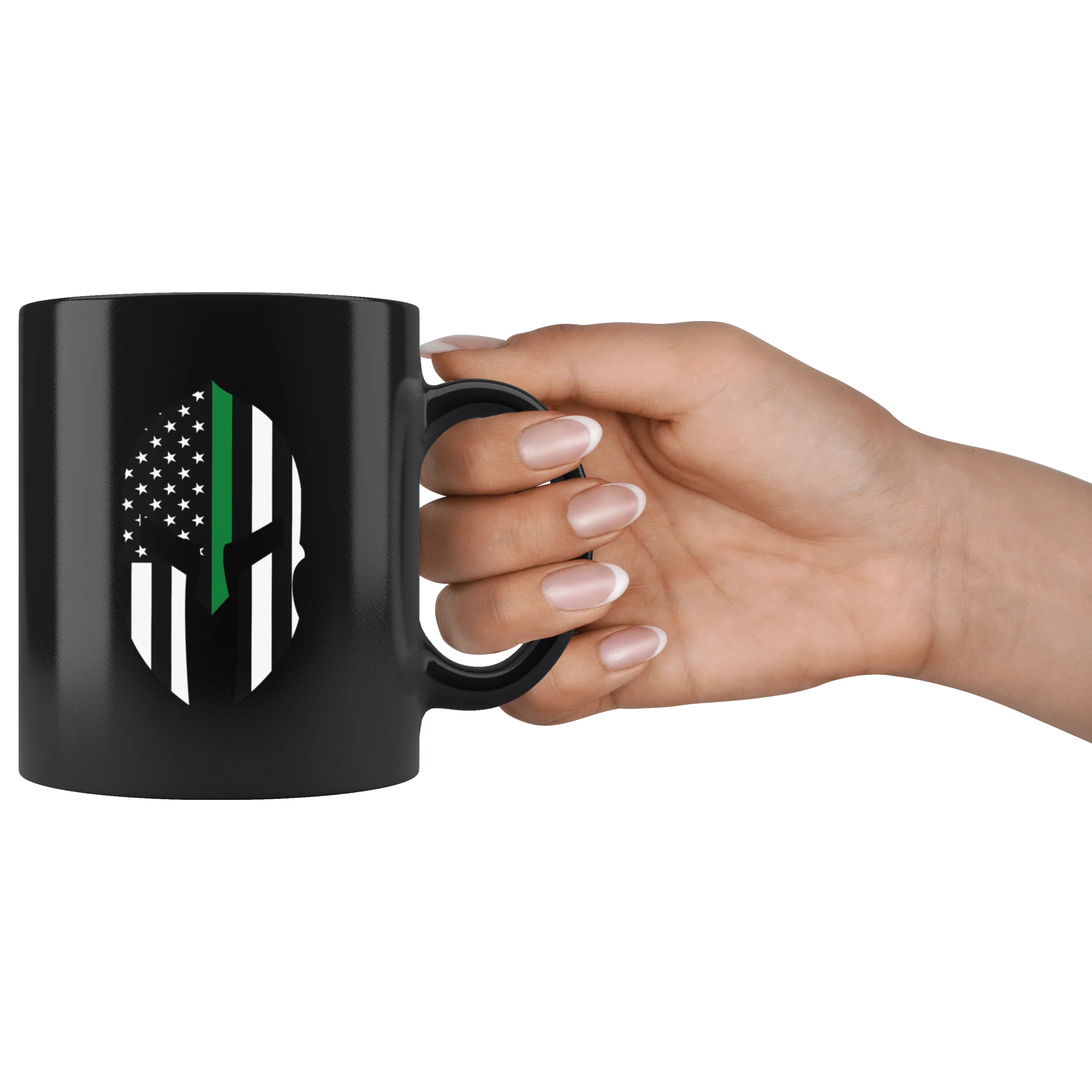Thin Green Line Spartan Mug - Image 3