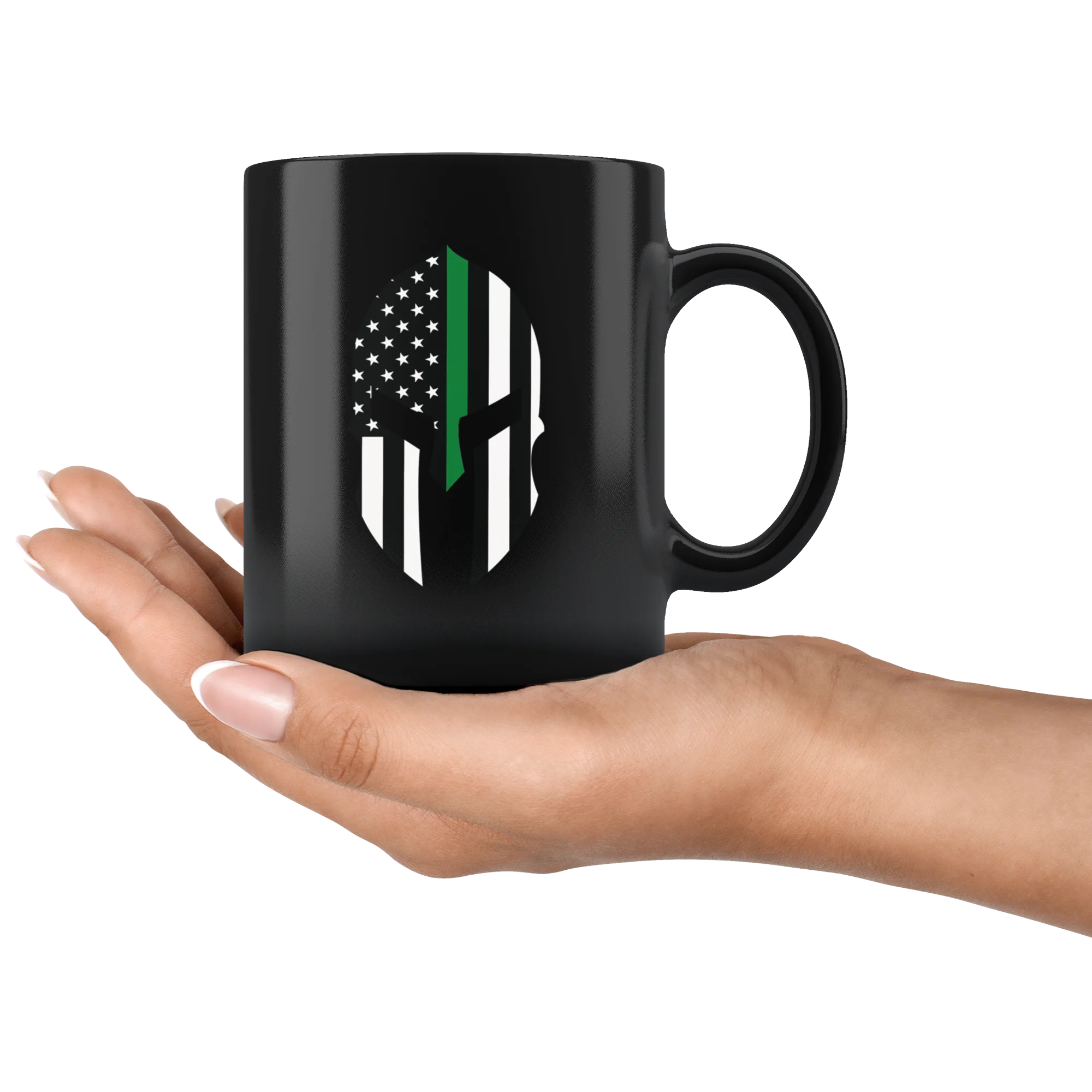 Thin Green Line Spartan Mug - Image 4