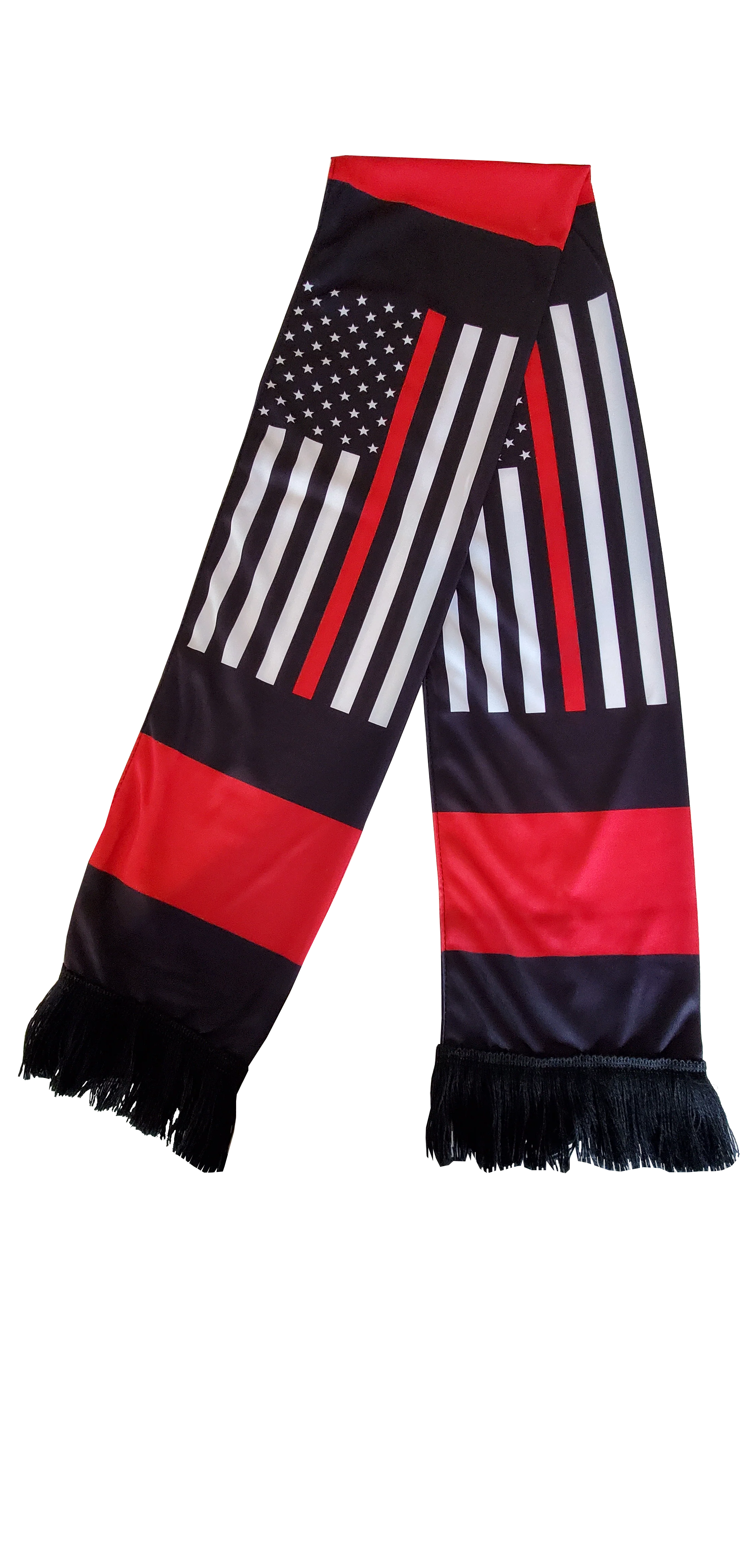 Thin Red Line American Flag Scarf