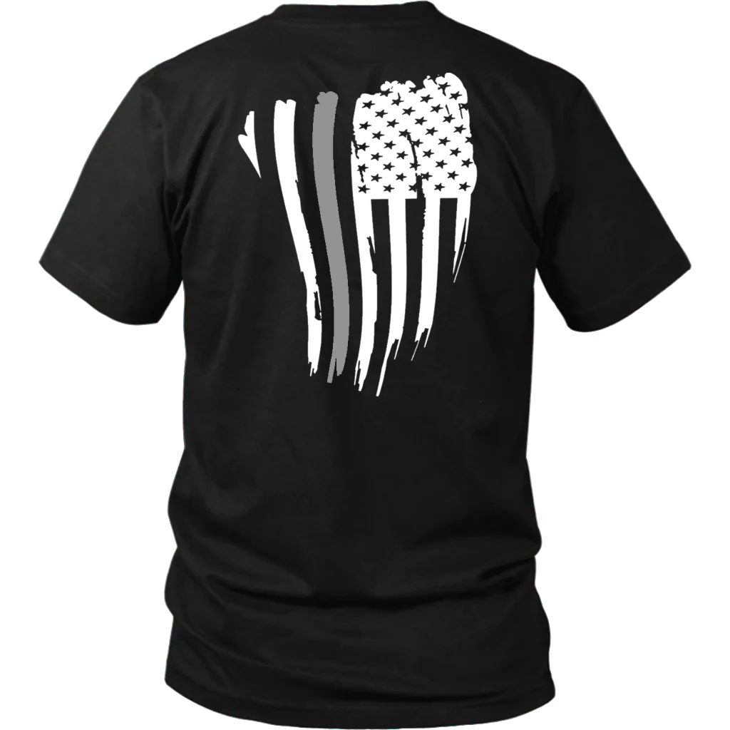 THIN SILVER LINE AMERICAN FLAG SHIRT