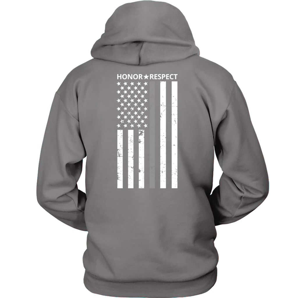 THIN SILVER LINE FLAG HONOR RESPECT SHIRTS AND HOODIES - Image 7