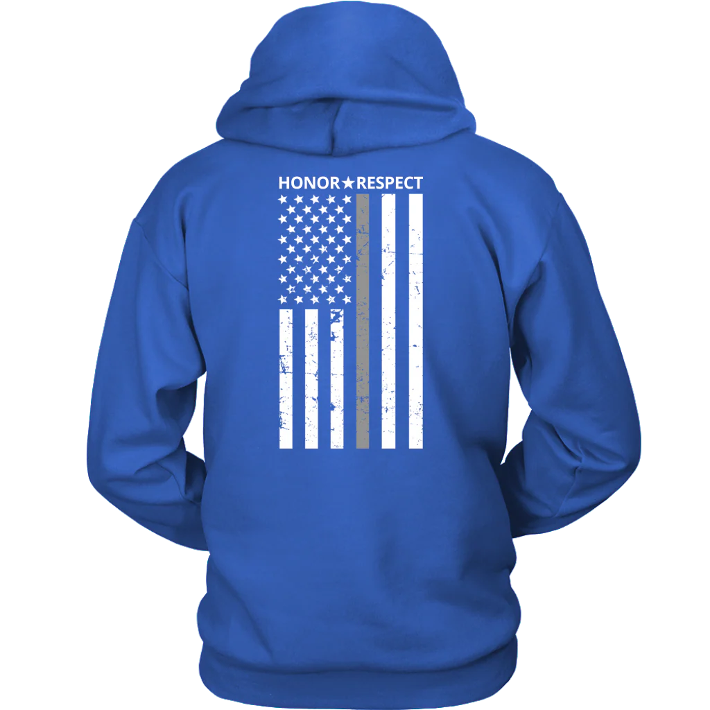 THIN SILVER LINE FLAG HONOR RESPECT SHIRTS AND HOODIES - Image 8