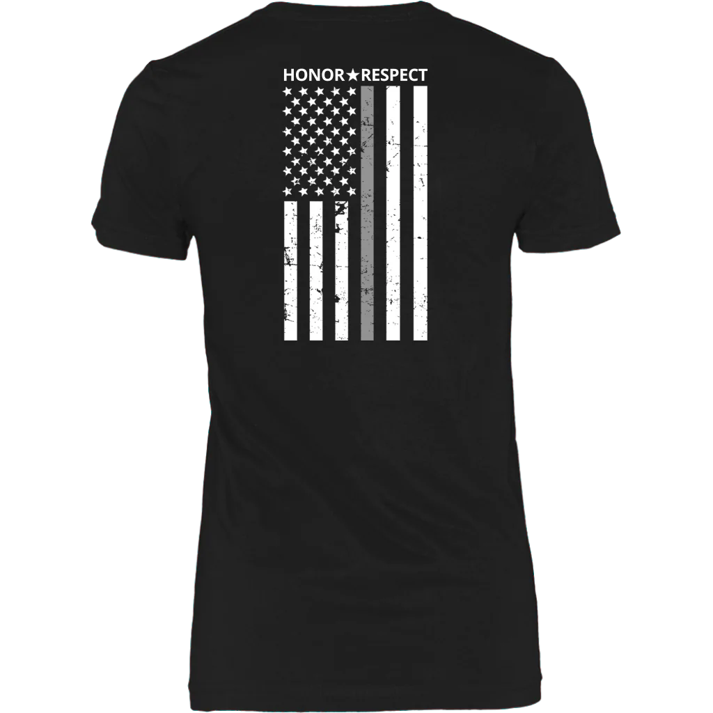 THIN SILVER LINE FLAG HONOR RESPECT SHIRTS AND HOODIES - Image 9