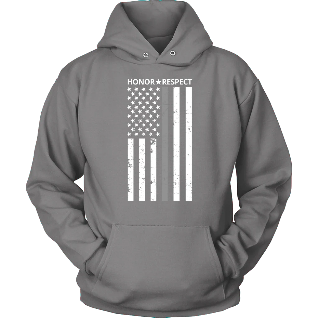 THIN SILVER LINE FLAG HONOR RESPECT SHIRTS AND HOODIES - Image 7
