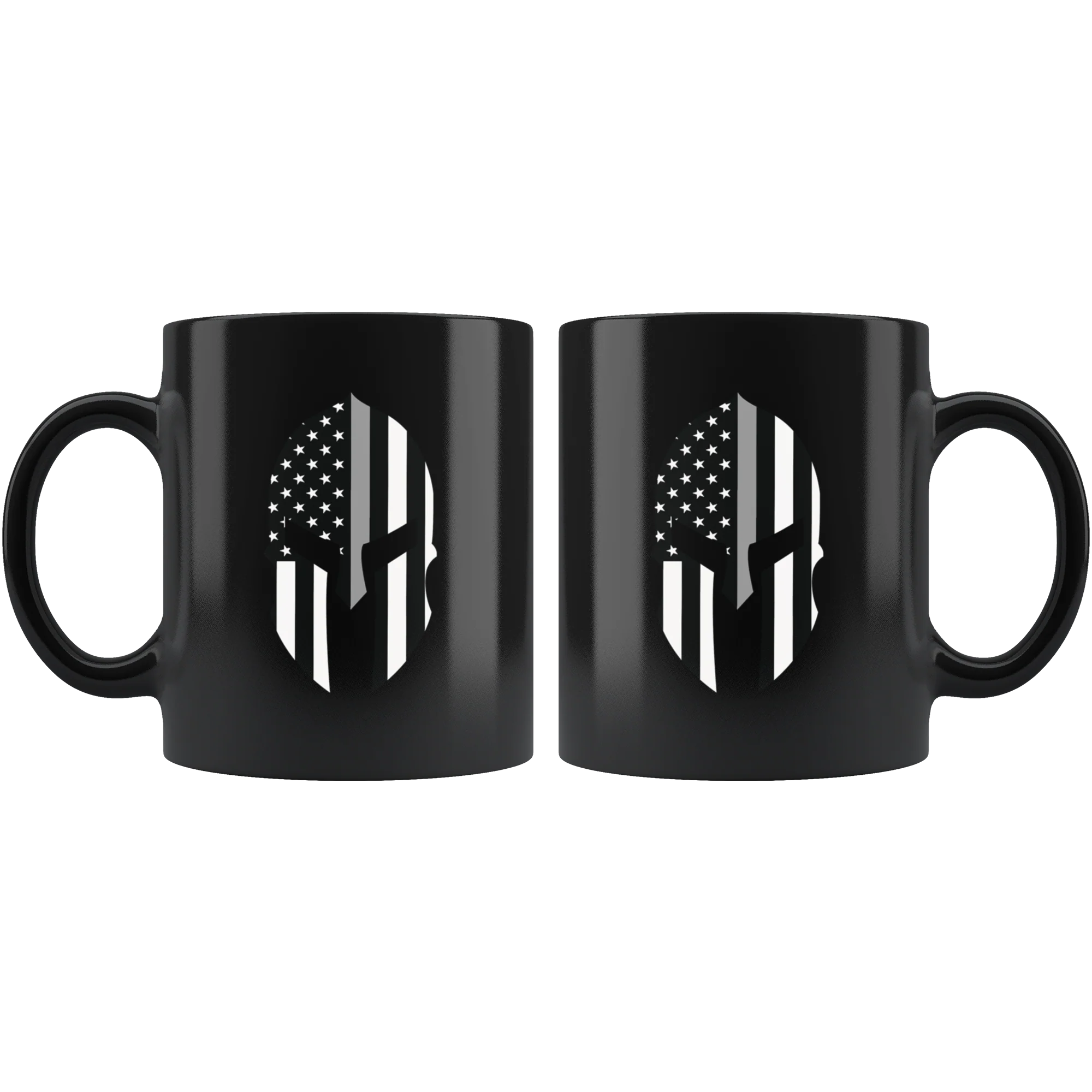 Thin Silver Line Spartan Mug - Image 2