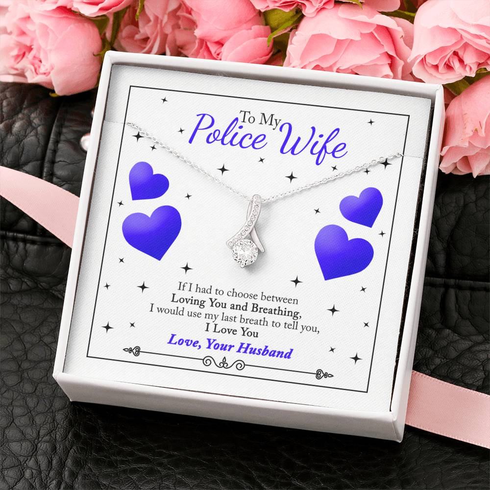 To My Police Wife from Husband - Alluring Necklace - Image 3