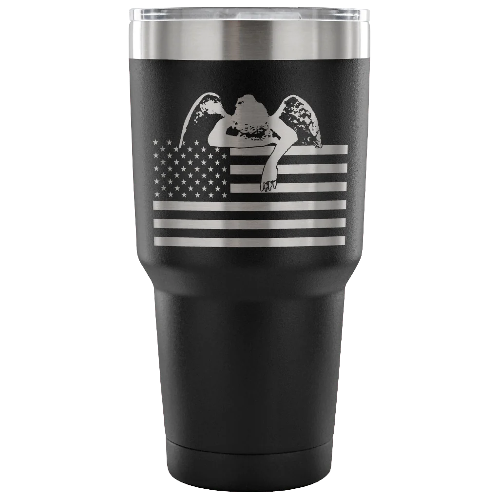 Weeping Angel American Flag Tumbler