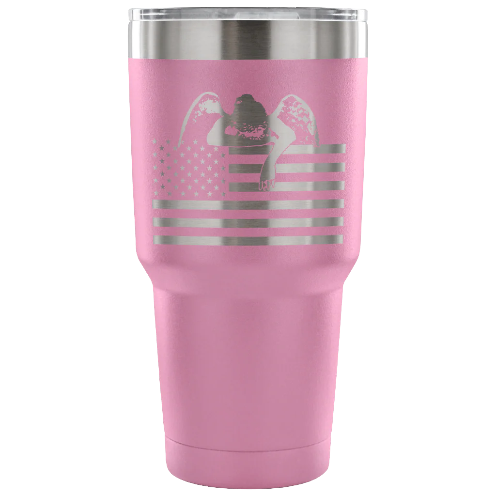 Weeping Angel American Flag Tumbler - Image 4