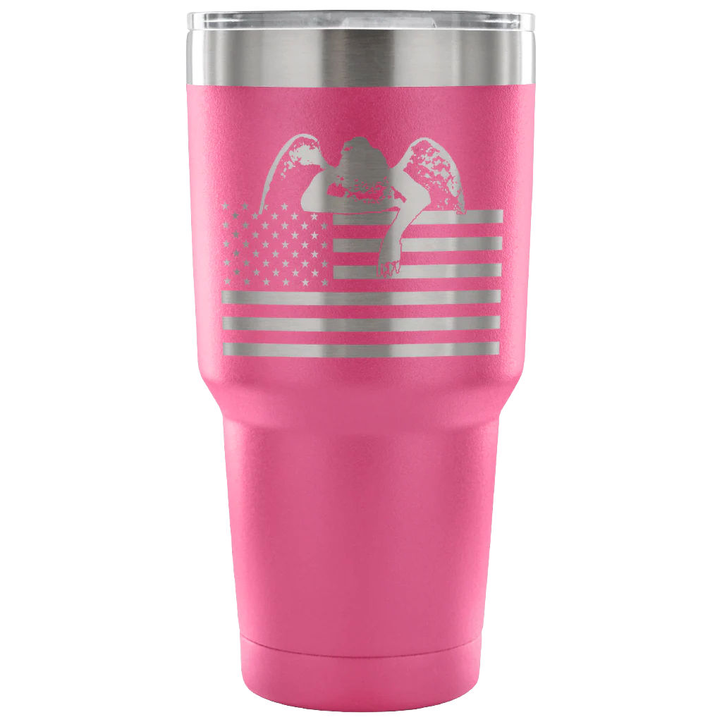 Weeping Angel American Flag Tumbler - Image 5