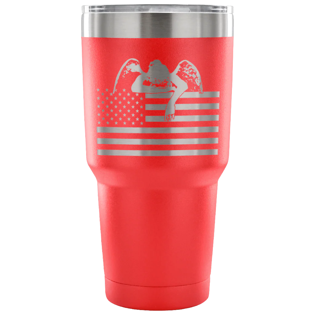 Weeping Angel American Flag Tumbler - Image 6