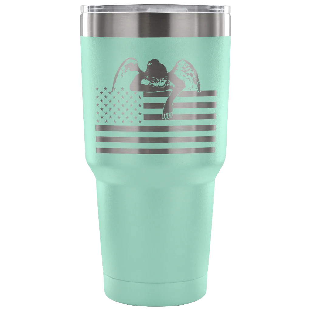 Weeping Angel American Flag Tumbler - Image 7