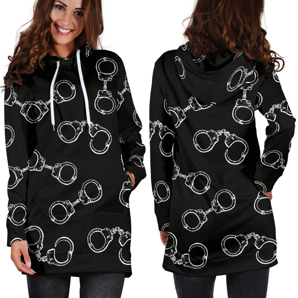 Women's Handcuff Style Hoodie Dress - Image 2