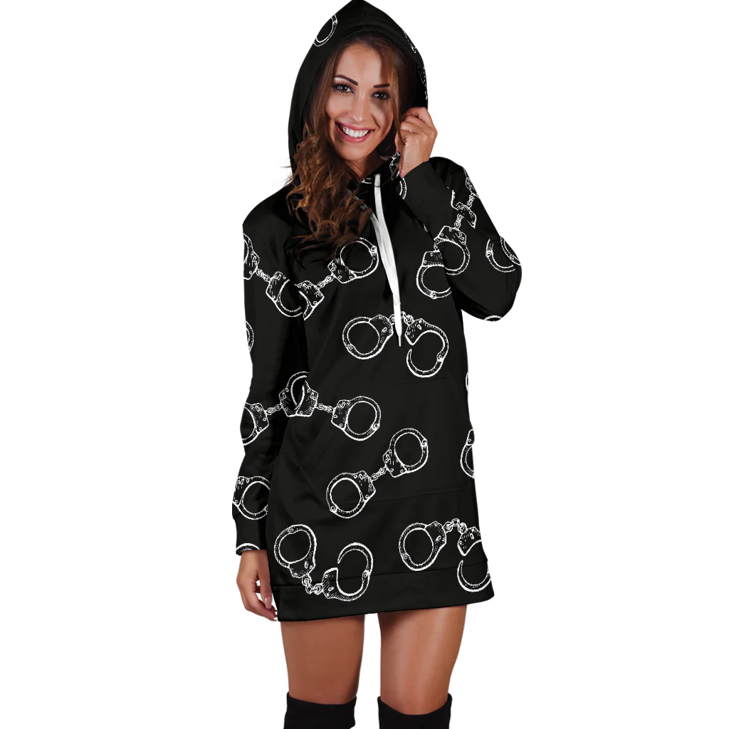 Women's Handcuff Style Hoodie Dress - Image 3