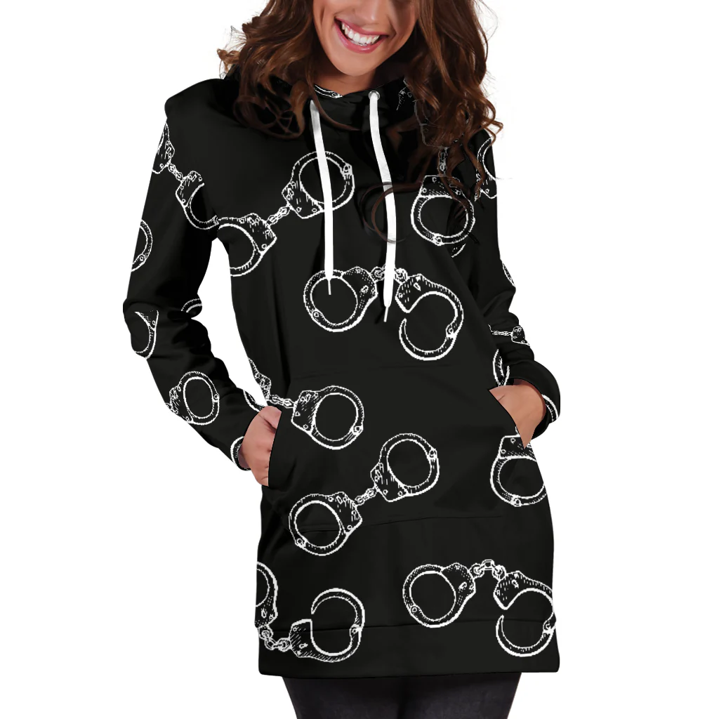 Women's Handcuff Style Hoodie Dress - Image 5