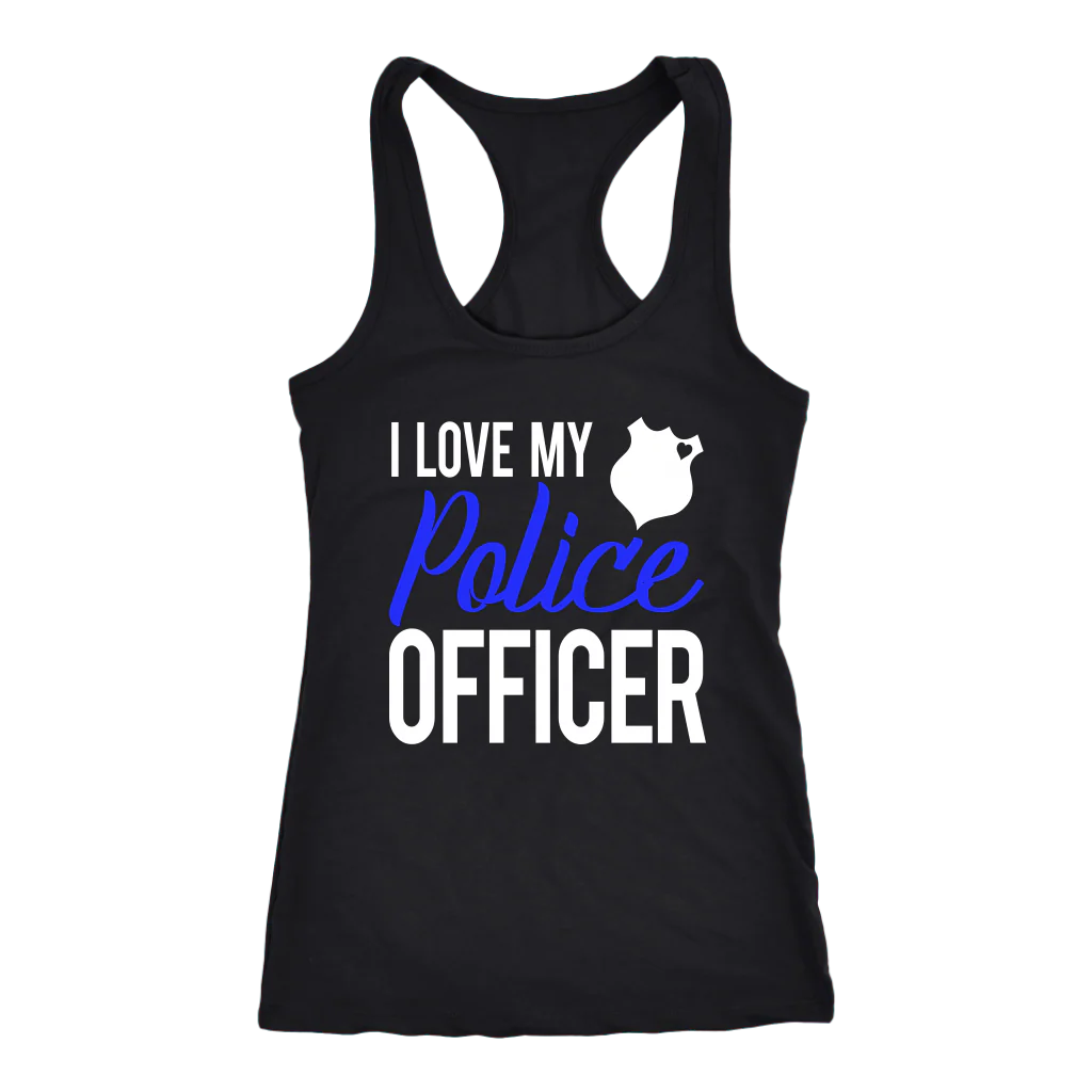 Women's I Love My Police Officer Tank Top