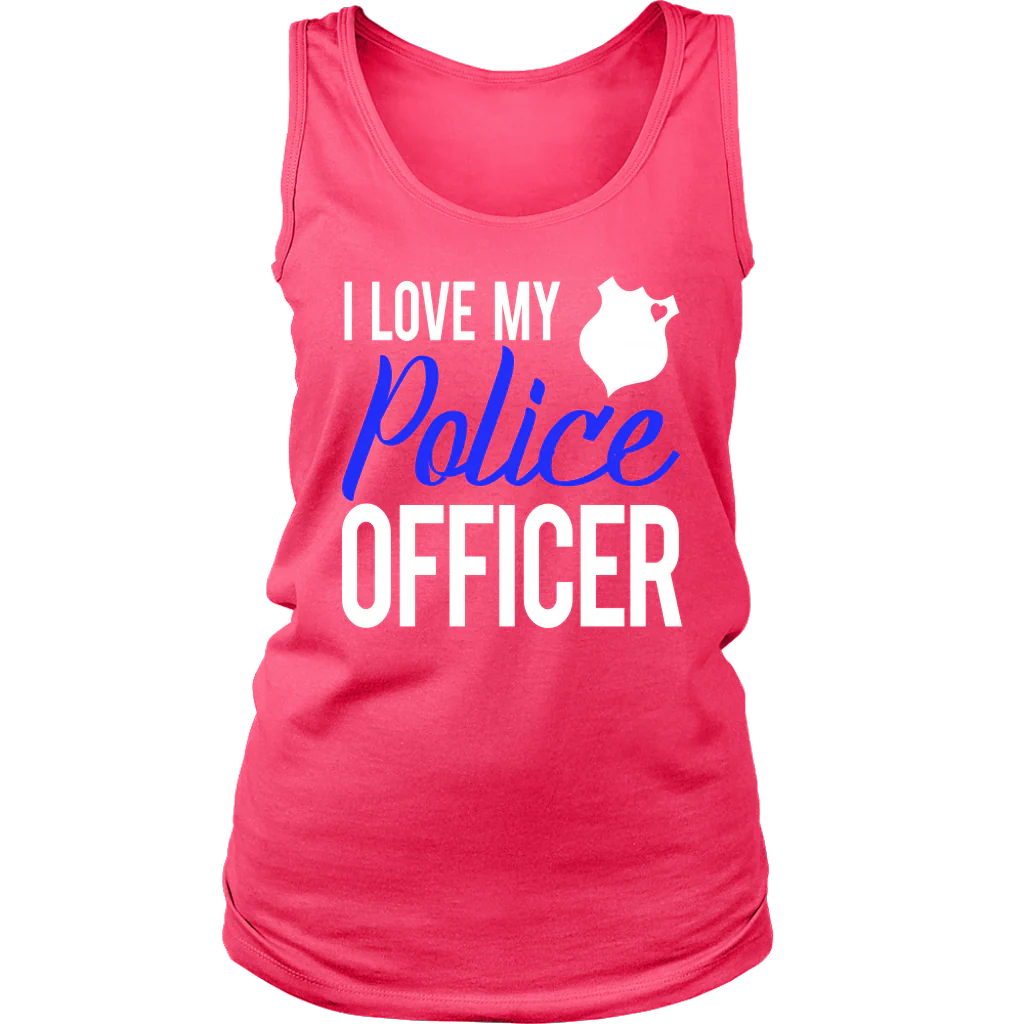 Women's I Love My Police Officer Tank Top - Image 10