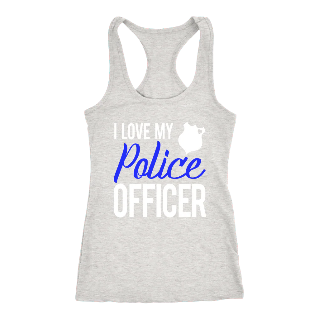 Women's I Love My Police Officer Tank Top - Image 3
