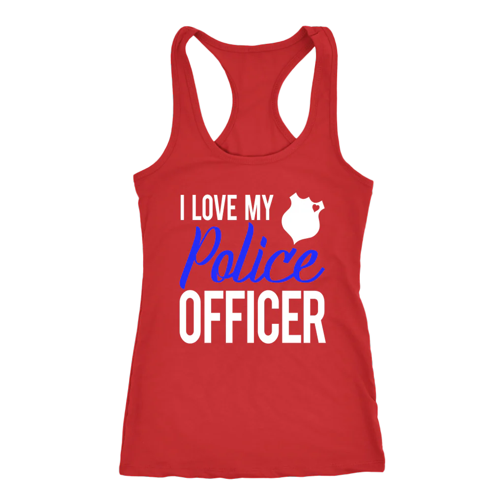 Women's I Love My Police Officer Tank Top - Image 4