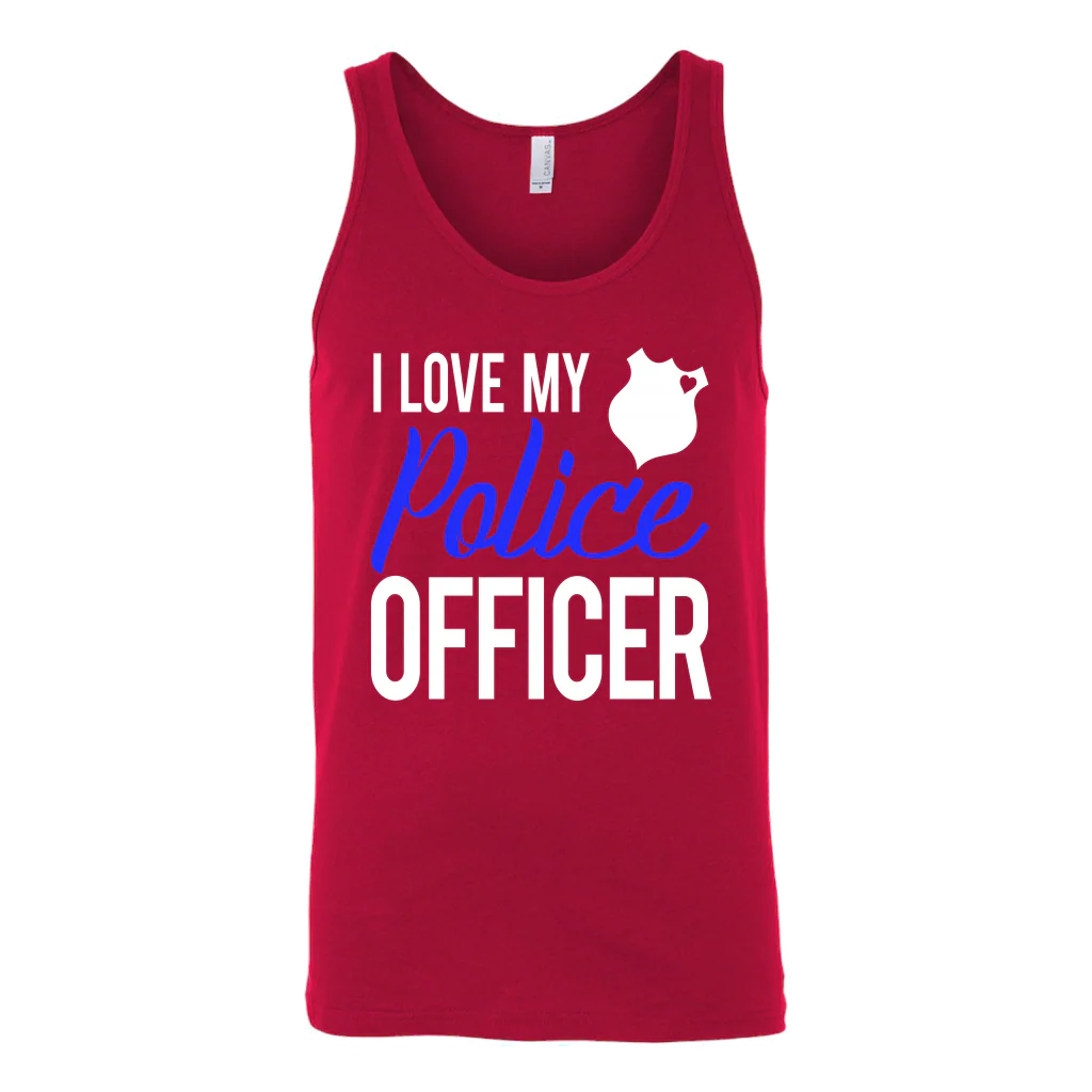Women's I Love My Police Officer Tank Top - Image 7