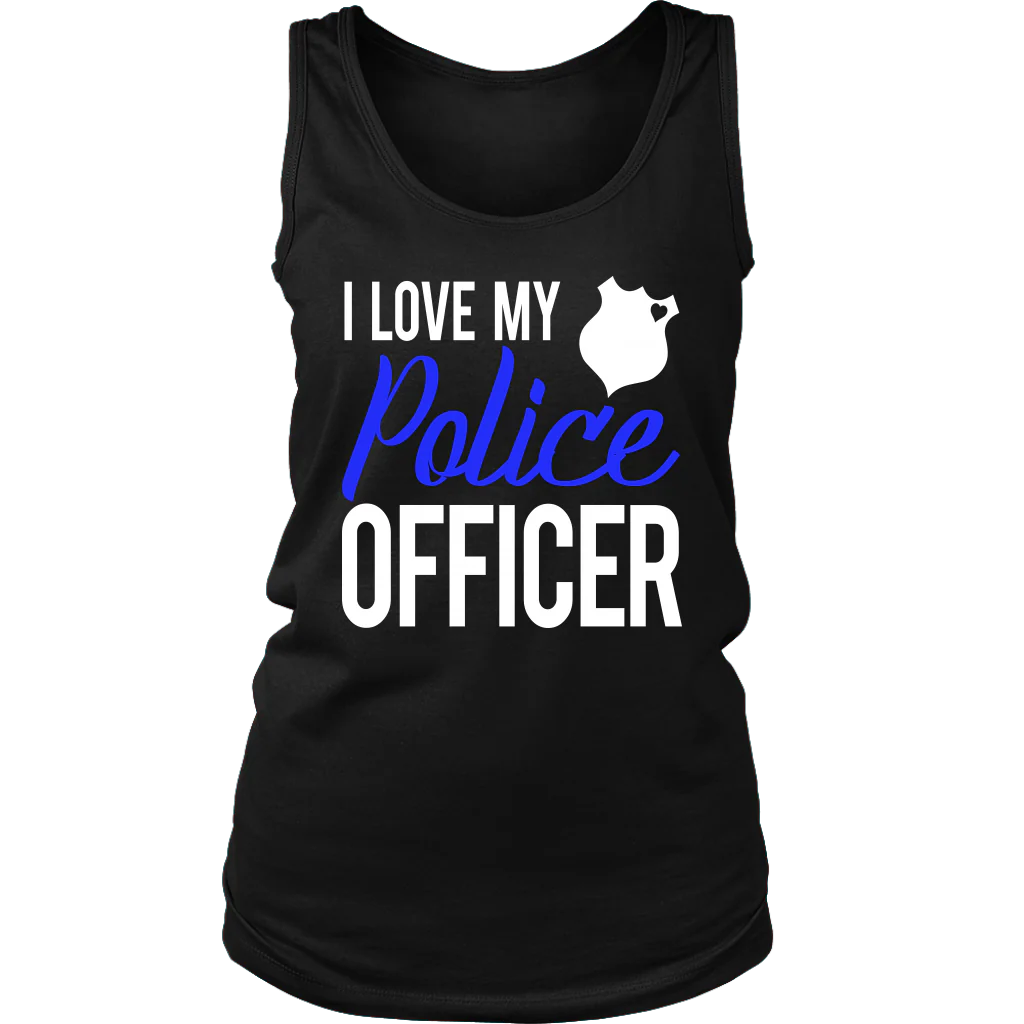 Women's I Love My Police Officer Tank Top - Image 9