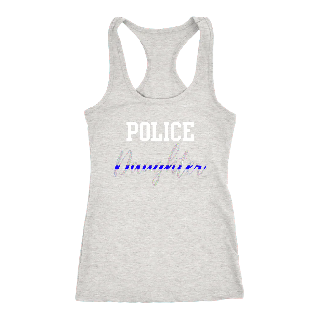 Women's Police Daughter Tank Tops - Image 3