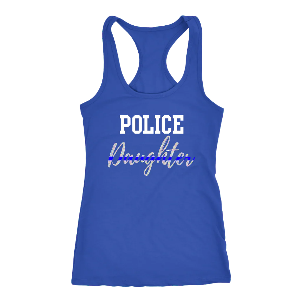 Women's Police Daughter Tank Tops - Image 5