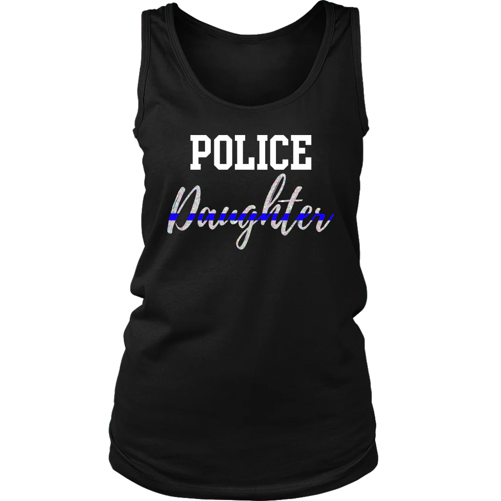 Women's Police Daughter Tank Tops - Image 7