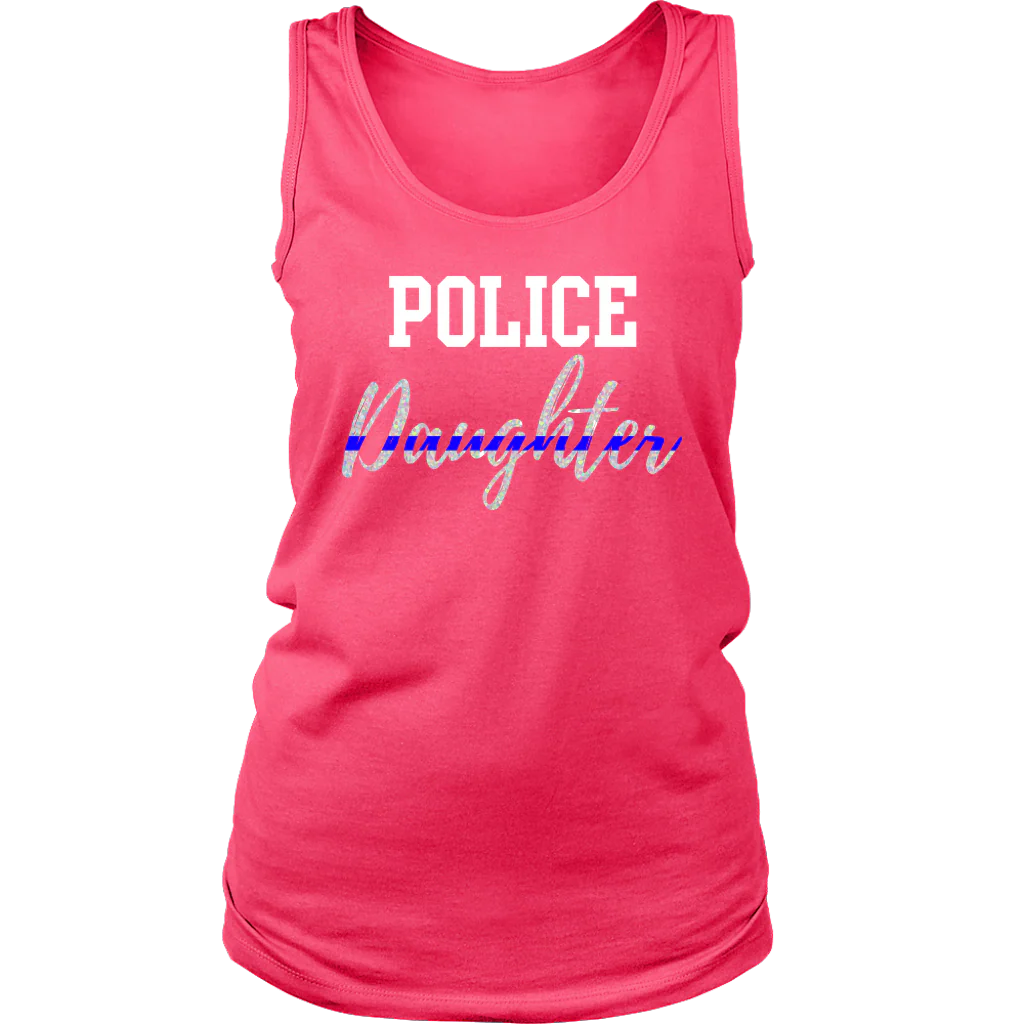 Women's Police Daughter Tank Tops - Image 8