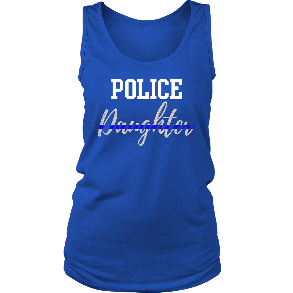 Women's Police Daughter Tank Tops - Image 9