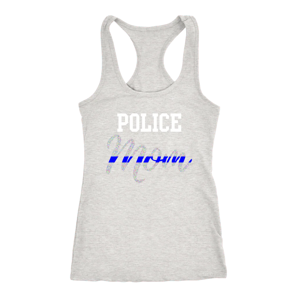 Women's Police Mom Tank Tops - Image 3
