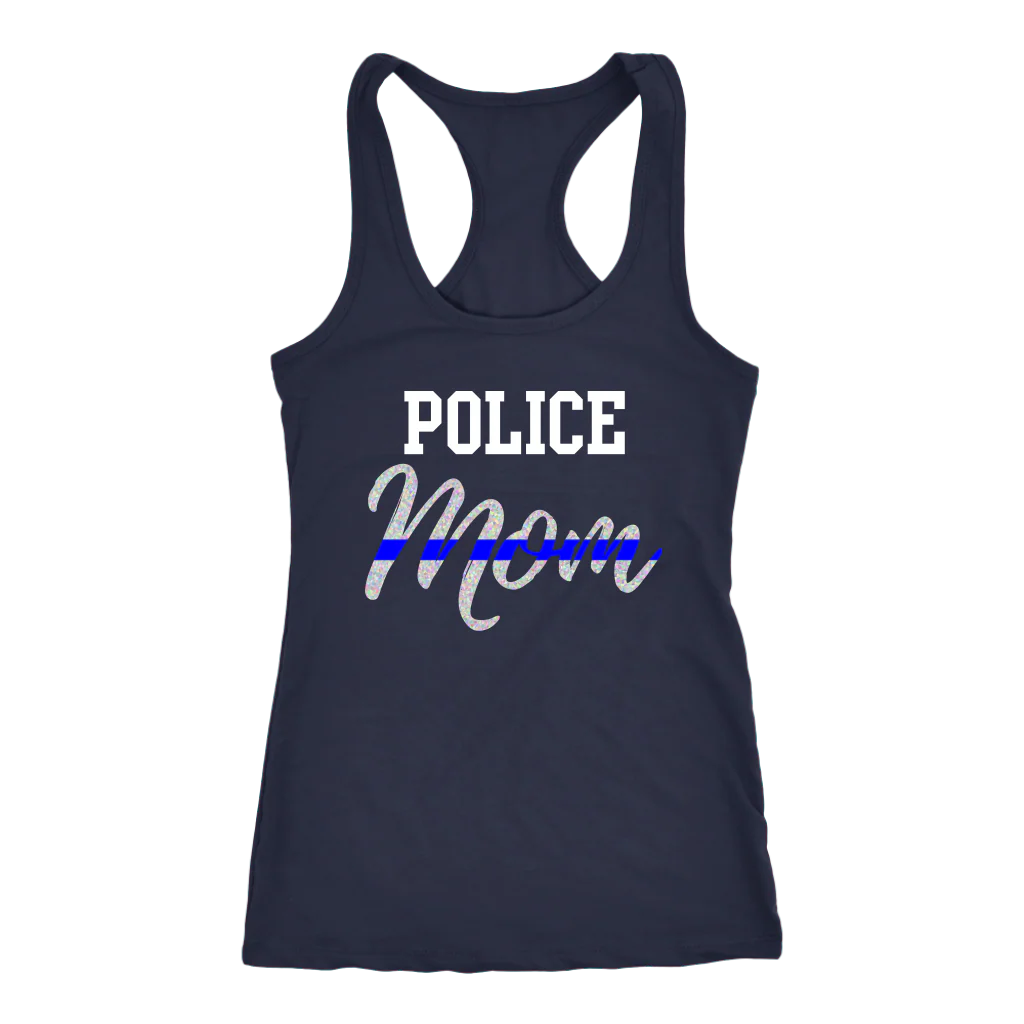 Women's Police Mom Tank Tops - Image 6