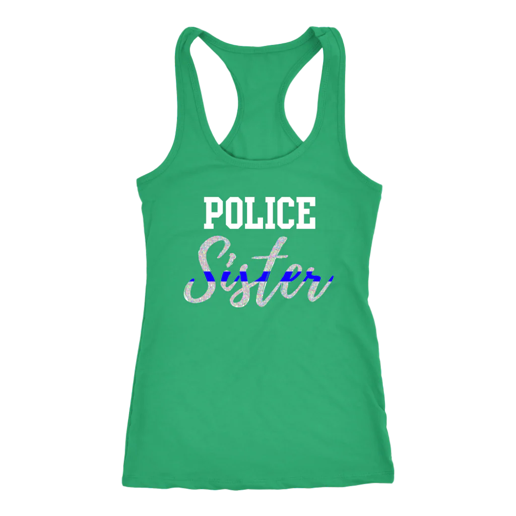 Women's Police Sister Tank Tops - Image 2