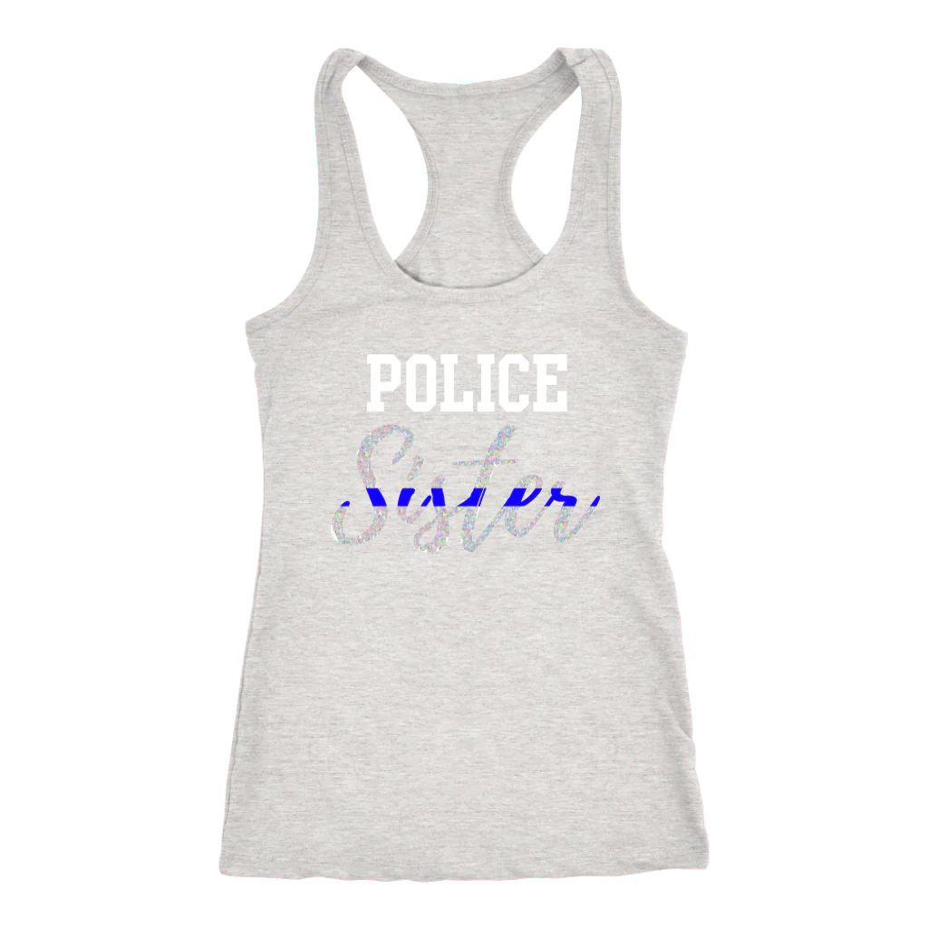 Women's Police Sister Tank Tops - Image 3