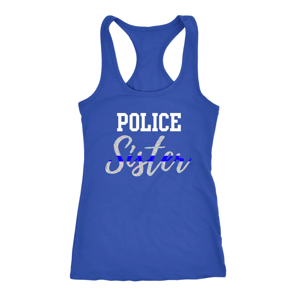 Women's Police Sister Tank Tops - Image 5
